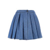 check print satin skorts