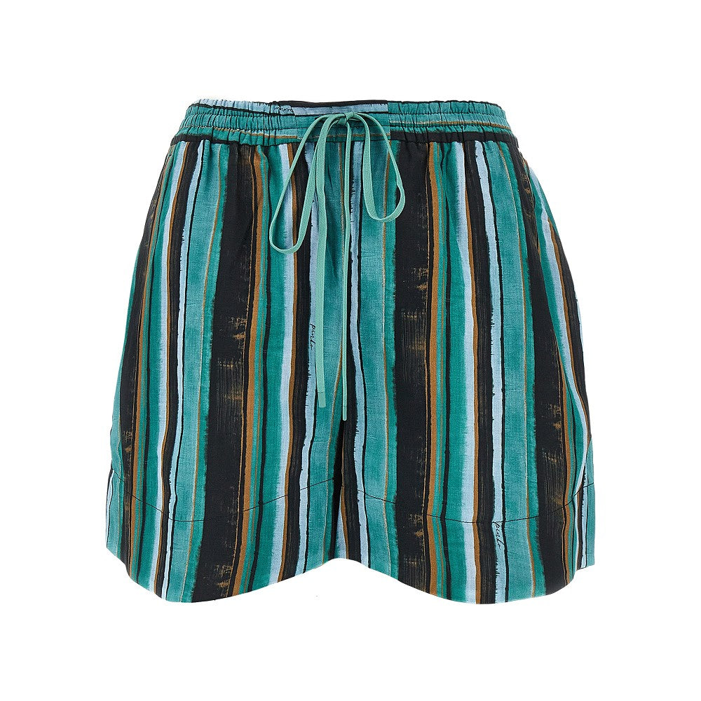 PINKO XS printed muslin shorts