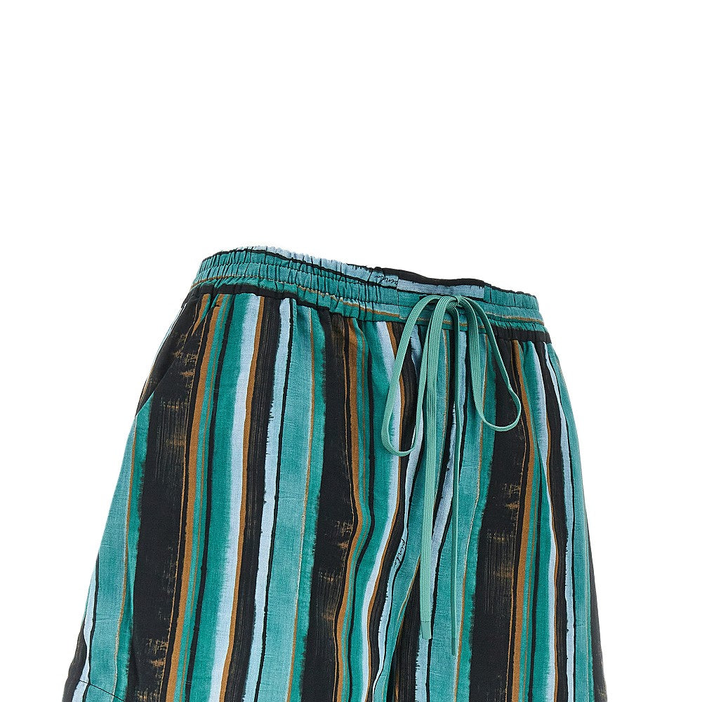printed muslin shorts