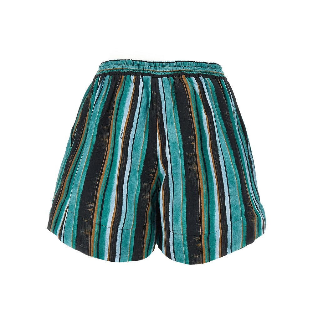 printed muslin shorts