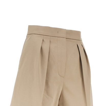 MAX MARA 40 stretch cotton satin shorts