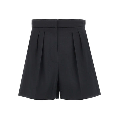 stretch cotton satin shorts