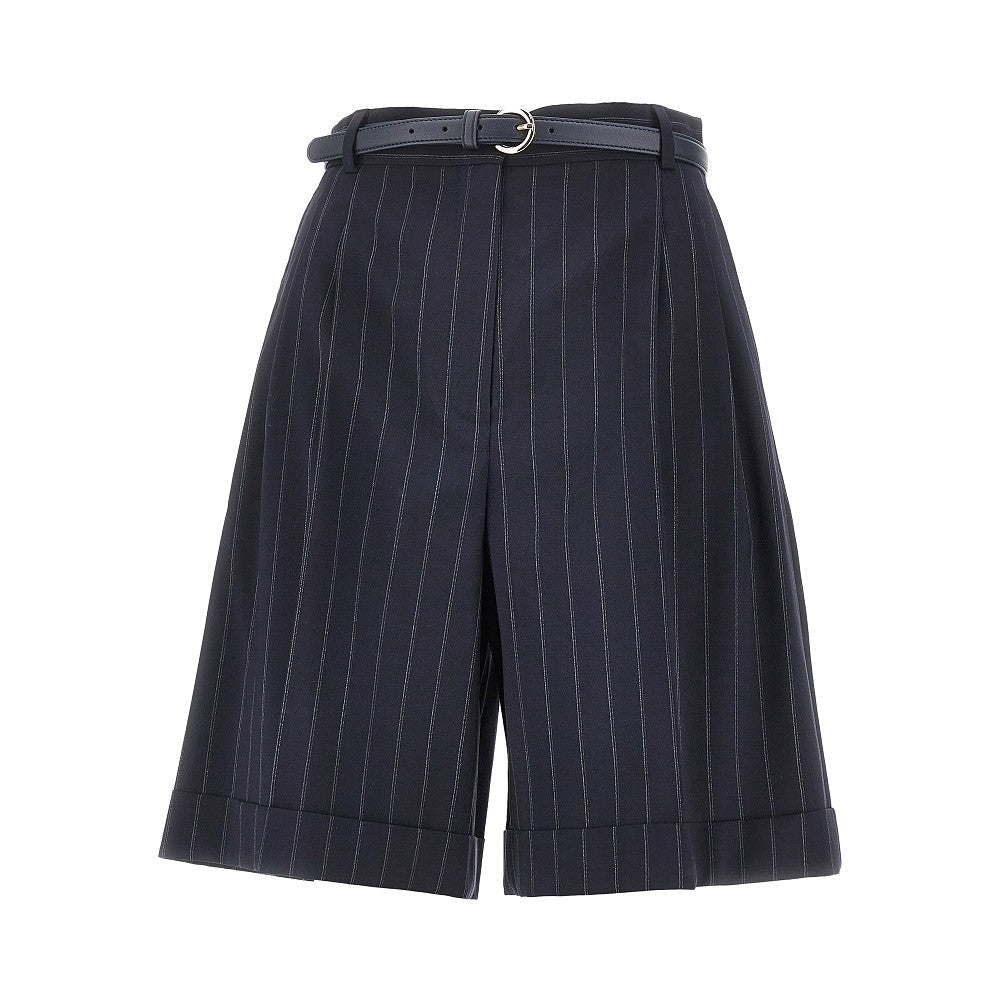 MAX MARA STUDIO 40 pinstriped wool shorts