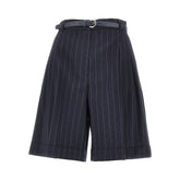 MAX MARA STUDIO 40 pinstriped wool shorts