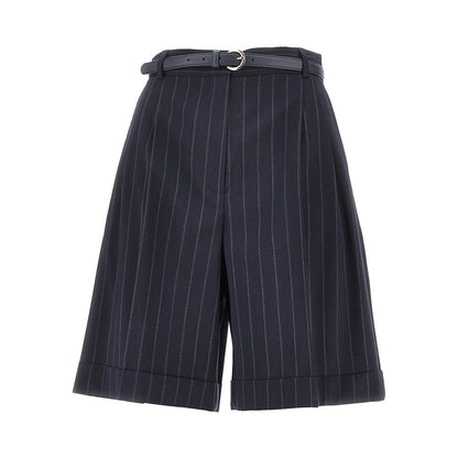 MAX MARA STUDIO 40 pinstriped wool shorts