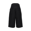 cropped denim pants with rhinestones