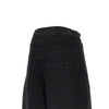 cropped denim pants with rhinestones