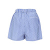 striped poplin shorts