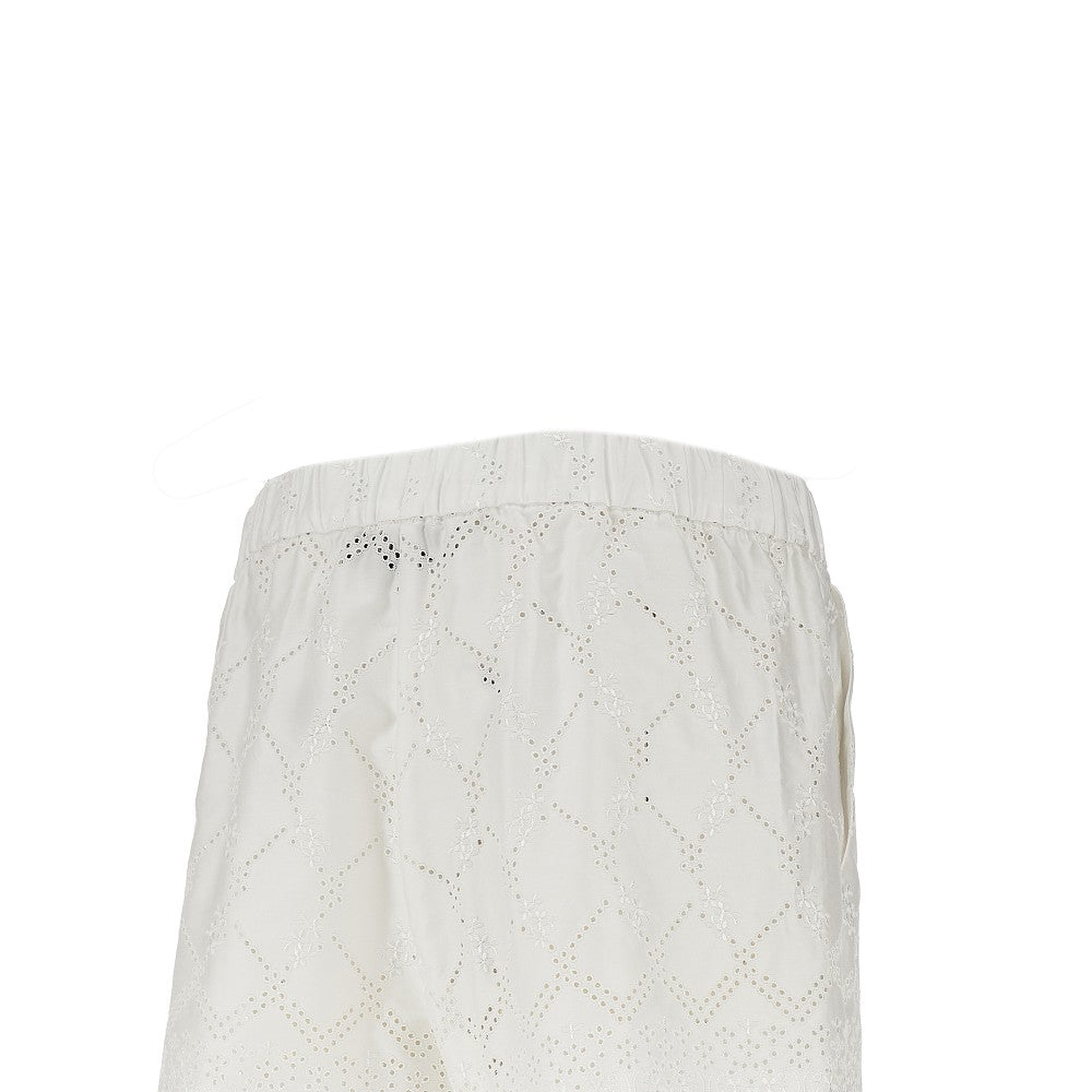 MSGM 38 broderie anglaise shorts