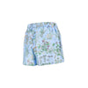 floral print silk shorts