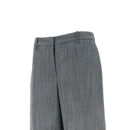 JIL SANDER 36 flame wool-blend shorts