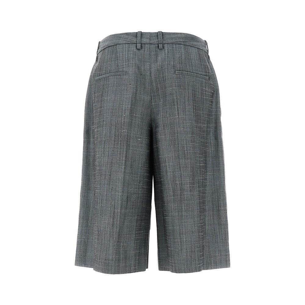 JIL SANDER 36 flame wool-blend shorts
