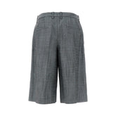 JIL SANDER 36 flame wool-blend shorts