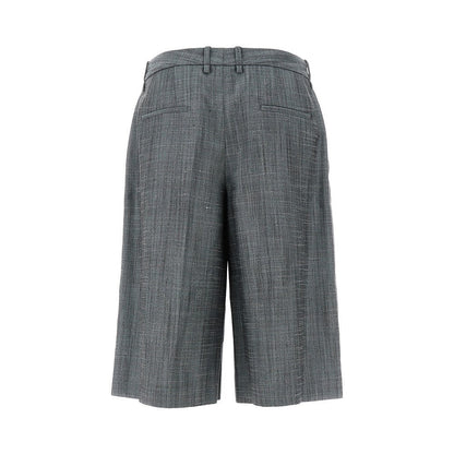 JIL SANDER 36 flame wool-blend shorts