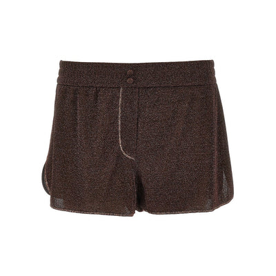 lumière lurex jersey shorts