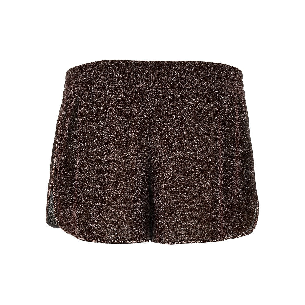 lumière lurex jersey shorts