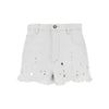 aecia embroidered denim shorts