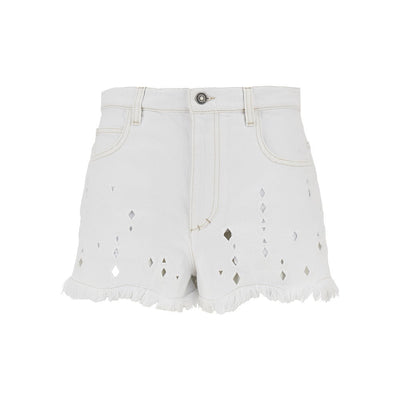 aecia embroidered denim shorts
