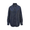 corduroy shirt with eagle embroidery