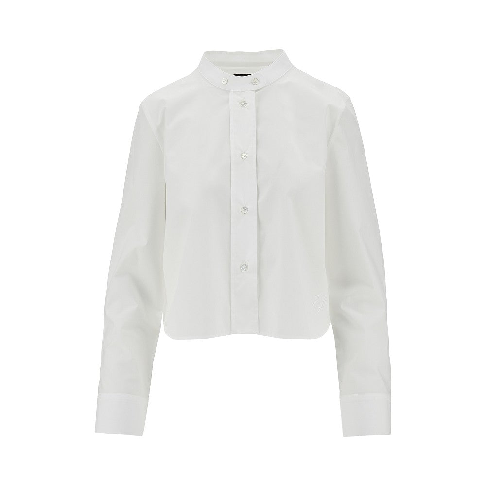 EMPORIO ARMANI 44 mandarin collar poplin shirt