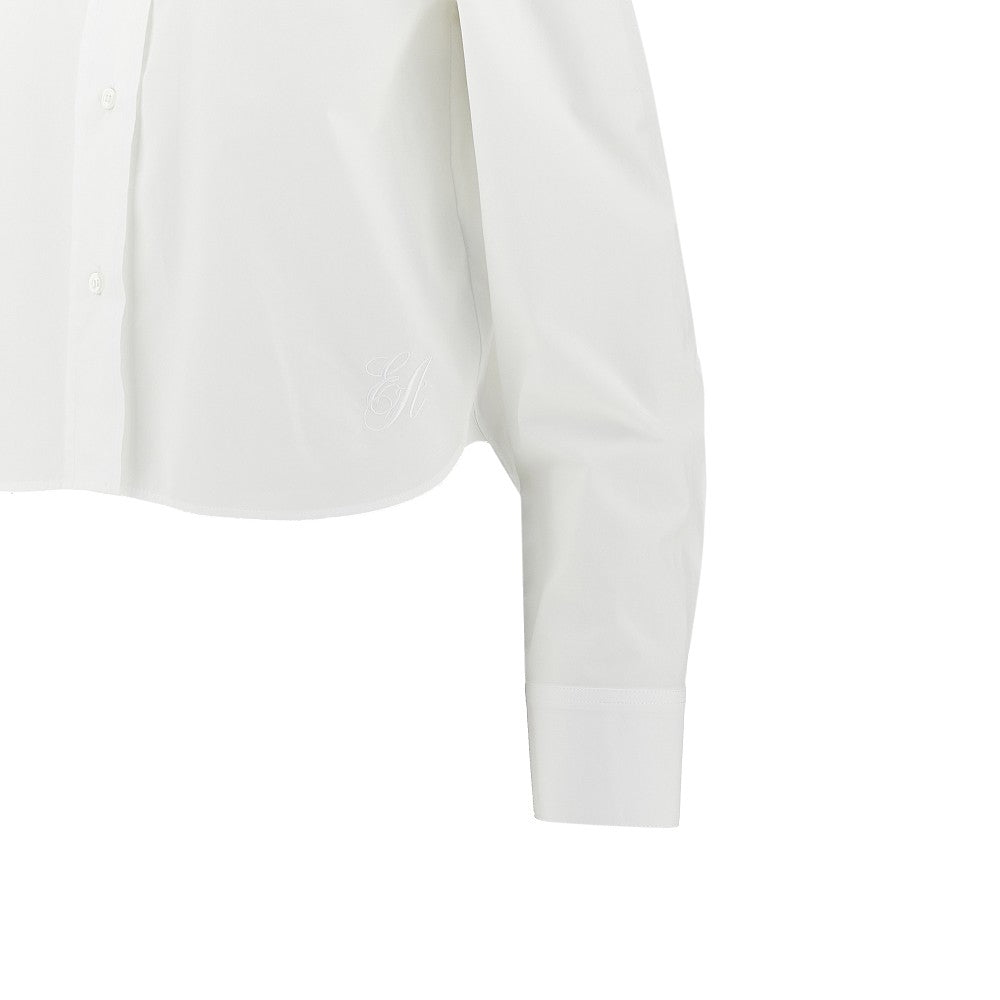 EMPORIO ARMANI 44 mandarin collar poplin shirt