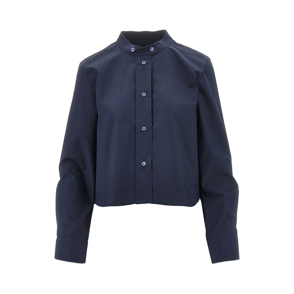 EMPORIO ARMANI 40 mandarin collar poplin shirt