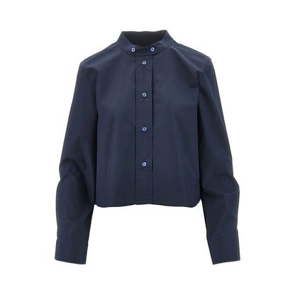 EMPORIO ARMANI 40 mandarin collar poplin shirt