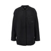 boiled wool oversized overshirt