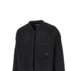 boiled wool oversized overshirt