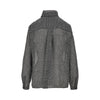 check print satin shirt