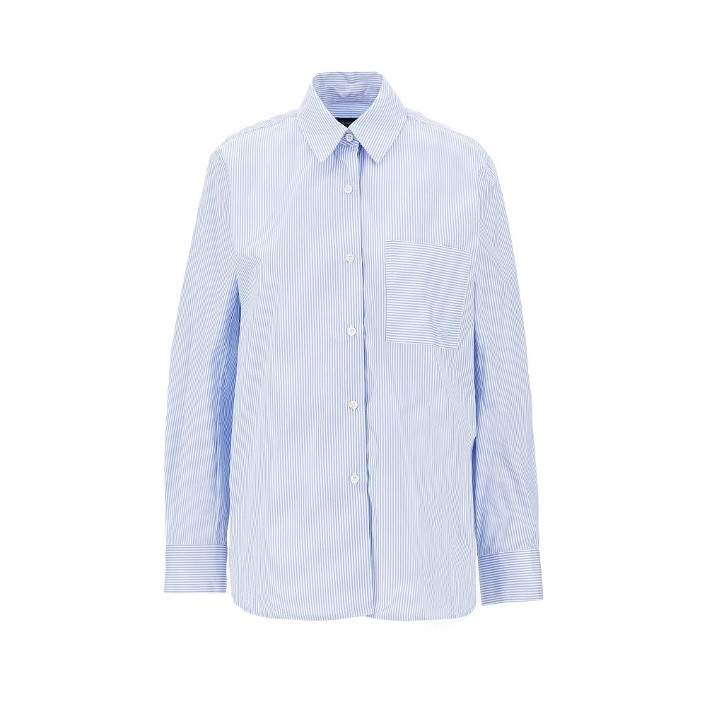 EMPORIO ARMANI 38 striped poplin shirt