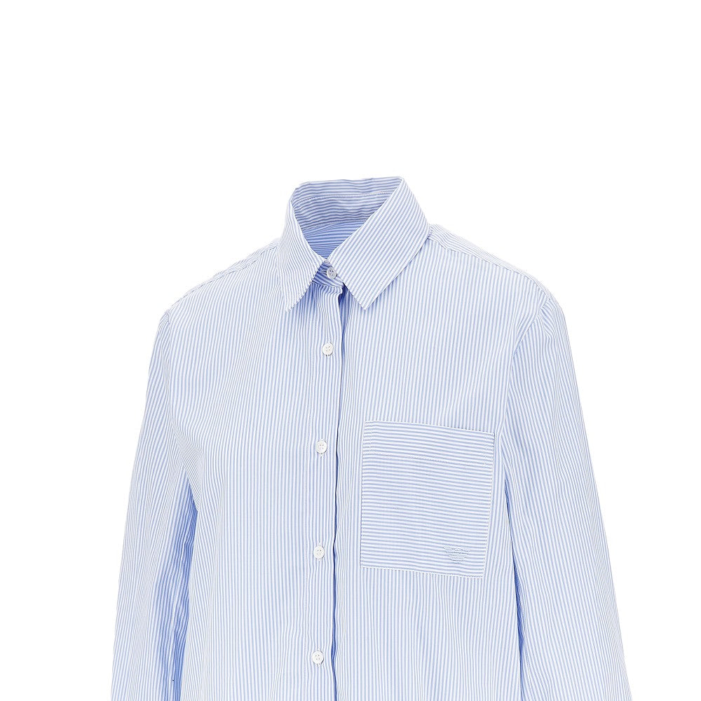 striped poplin shirt