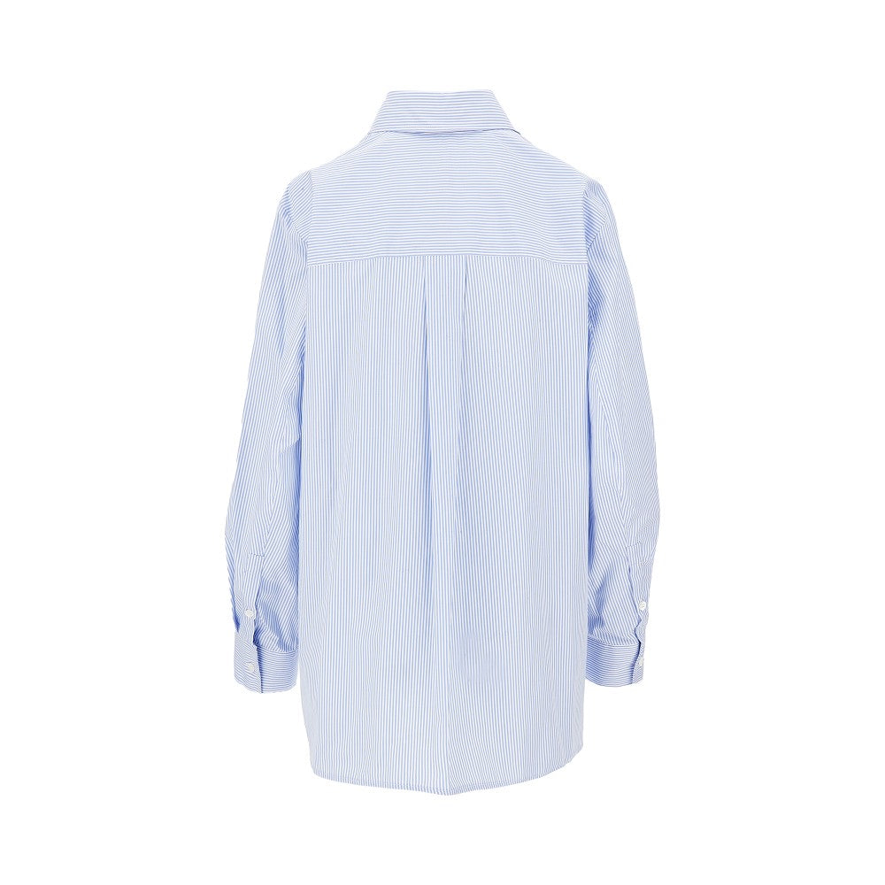 striped poplin shirt