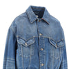 denim blouson with medusa detail