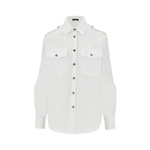 VERSACE 40 poplin shirt with medusa buttons