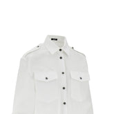 VERSACE 40 poplin shirt with medusa buttons
