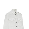 poplin shirt with medusa buttons