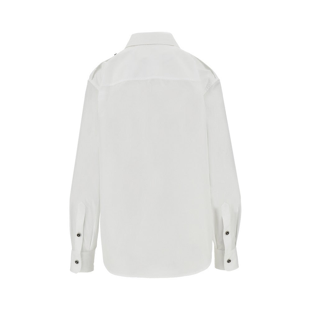 VERSACE 40 poplin shirt with medusa buttons