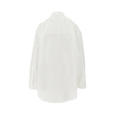 PINKO XS poplin shirt with jewelled v-neck