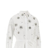 poplin shirt with crystal embroidered details