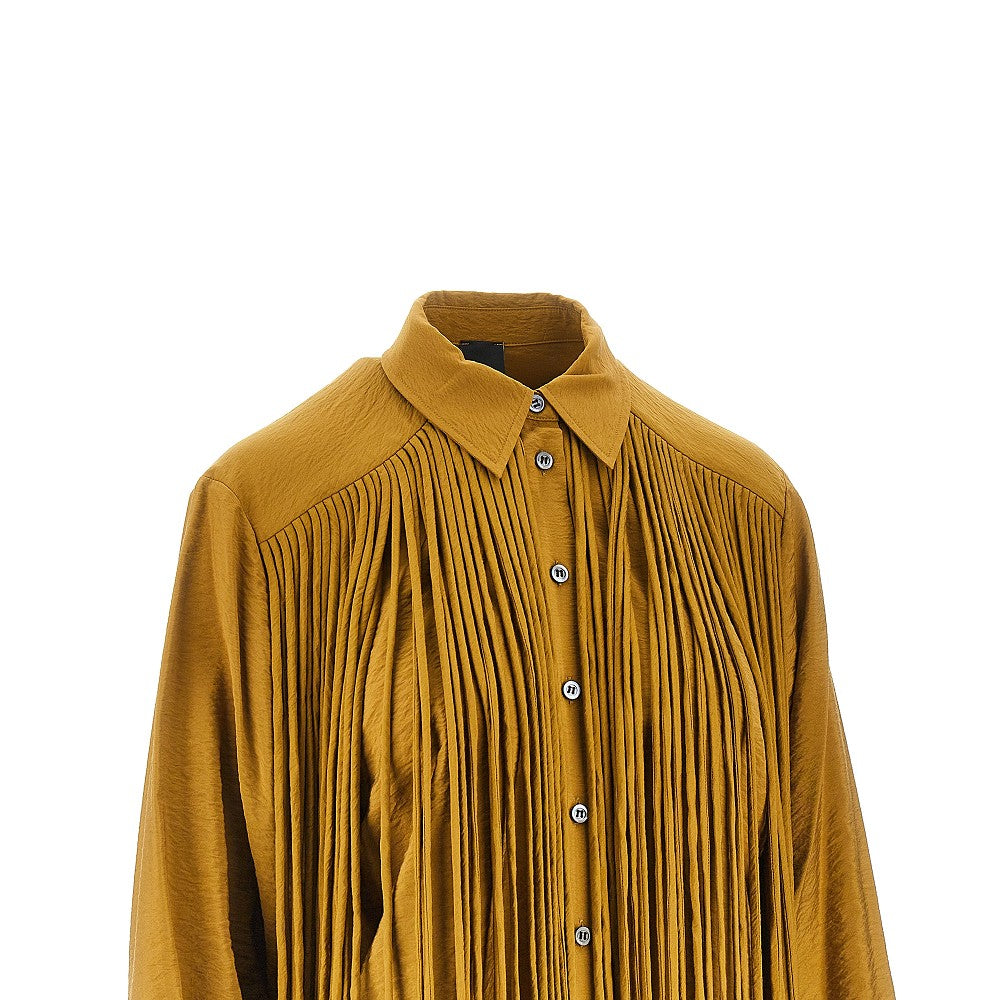 fringed viscose-blend shirt