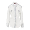 strass-embellished poplin shirt