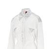 strass-embellished poplin shirt
