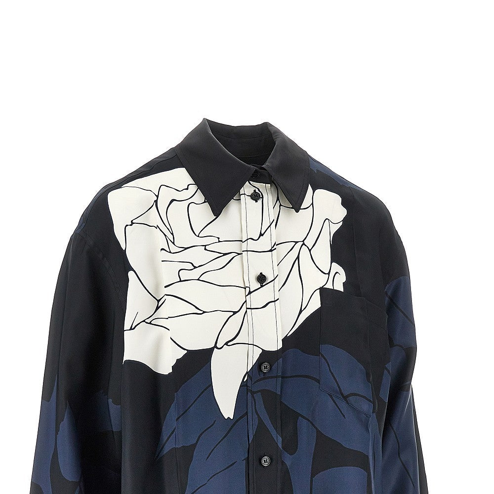 VICTORIA BECKHAM 12 floral viscosa pyjama shirt