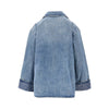 denim jacket with t monogram motif