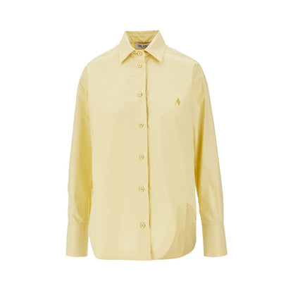 THE ATTICO 38 poplin shirt with moulded hem