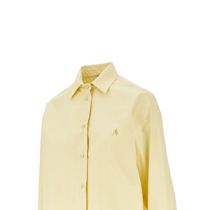 THE ATTICO 38 poplin shirt with moulded hem