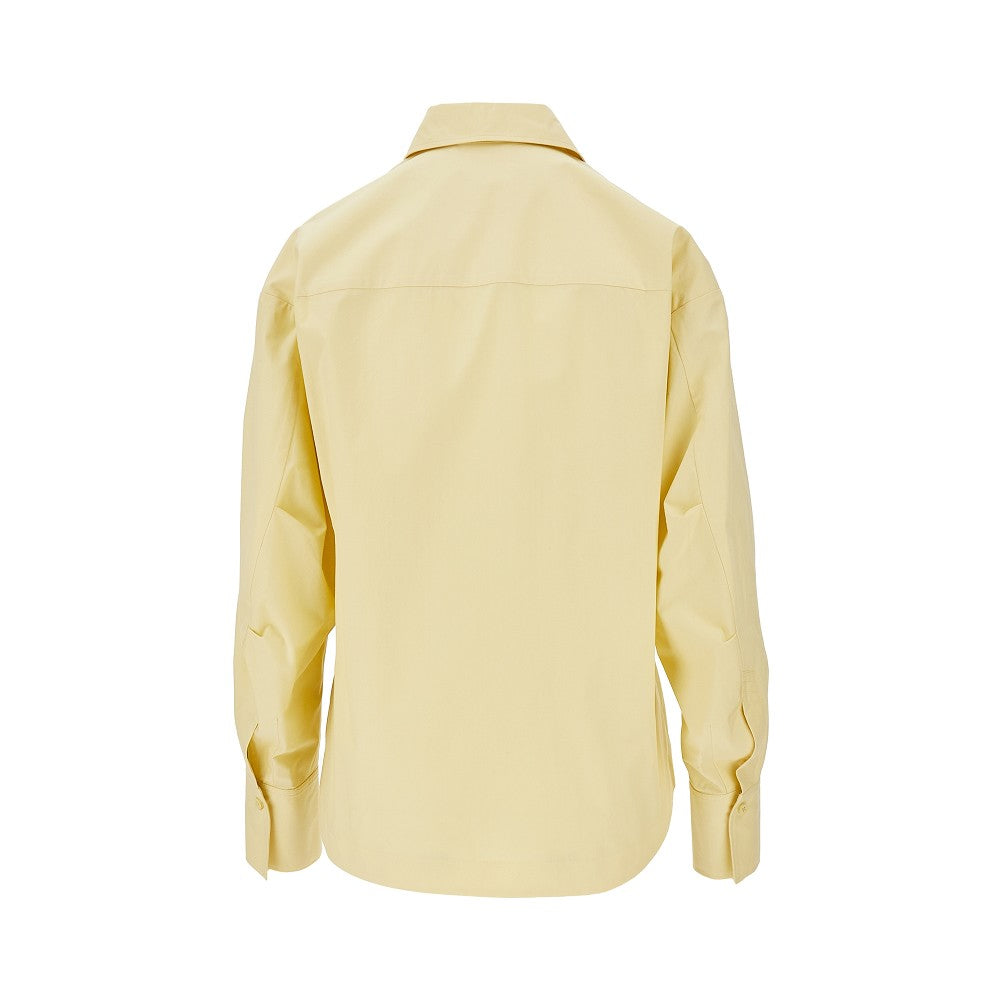 THE ATTICO 38 poplin shirt with moulded hem