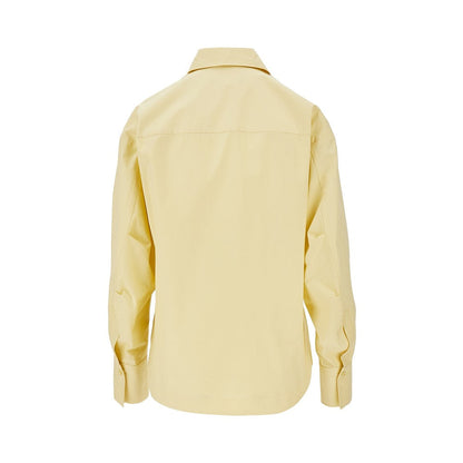 THE ATTICO 38 poplin shirt with moulded hem