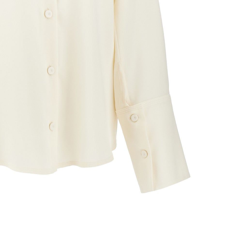 reversed satin shirt